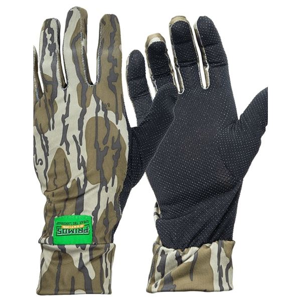 Primos Stretch Sure Grip Gloves Mossy Oak Bottomland