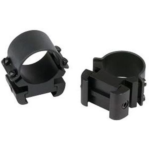 Weaver Classic 1" Medium Matte Black Sure Grip Rings