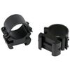 Image 1 : Weaver Classic 1" Medium Matte Black Sure Grip Rings