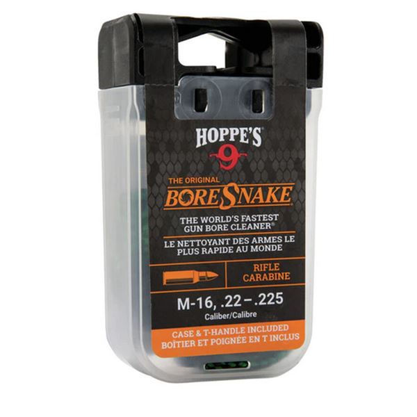 Hoppe's BoreSnake w/ Carry Case & Pull Handle .22-225 Cal