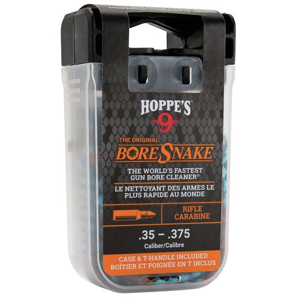 Hoppe's BoreSnake w/ Carry Case & Pull Handle .35-.375 Cal