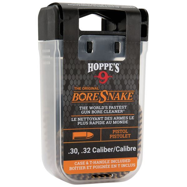 Hoppe's BoreSnake w/ Carry Case & Pull Handle .30-.32 Cal