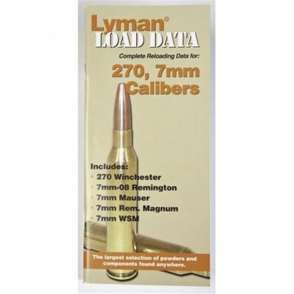 Lyman Load Data Complete Reloading Data 270 7mm Calibers