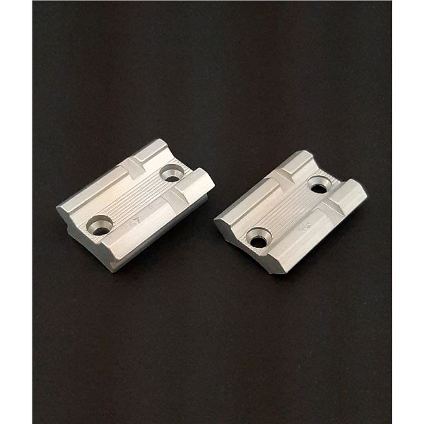 Weaver Aluminum Base Pair Silver 48463