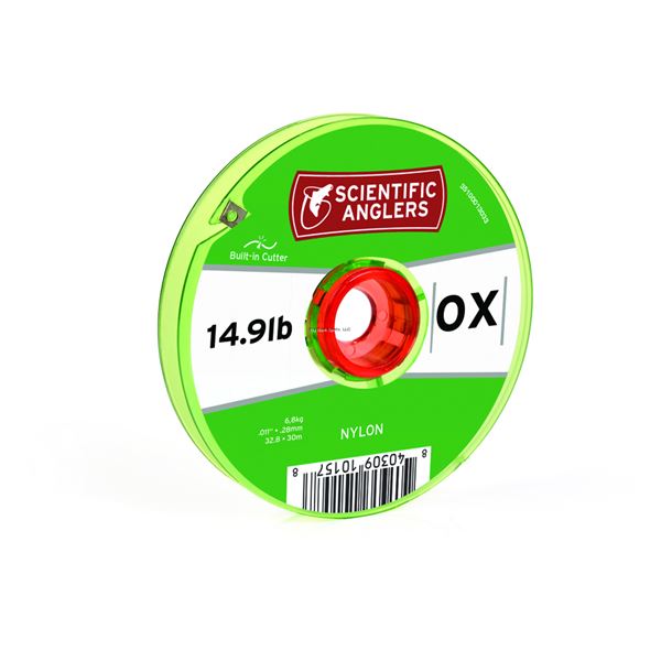 Scientific Anglers Nylon Tippet Interlocking Spool 4x 6lb Clear 30 Meters
