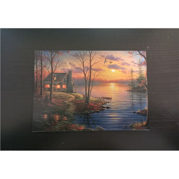 Imagimex Greeting Cards Cabin At Sunset