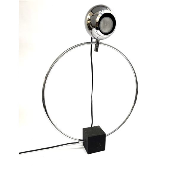 1970s Orbiting Chrome Eyeball Table Lamp