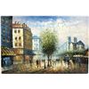 Image 1 : Impressionist Parisian Cityscape Oil on Canvas