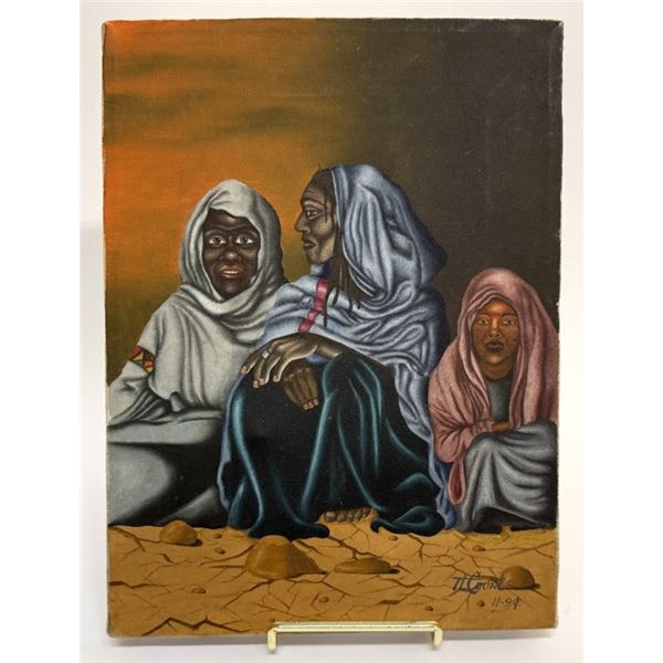 TL Counts Signed Oil Portrait on Canvas
