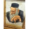Image 3 : Judaica Rabbi Portrait Oil on Board