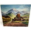 Image 1 : C. Barrolini Signed Adobe Landscape Oil on Canvas