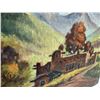 Image 3 : C. Barrolini Signed Adobe Landscape Oil on Canvas