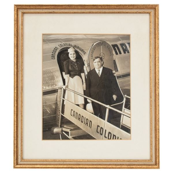 Mid-20th C. Canadian Colonial Airways Photo