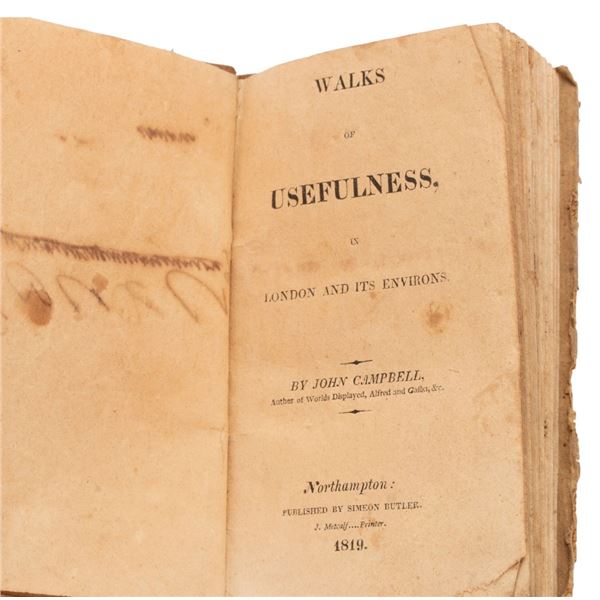 1819 John Campbell Antique London Hardcover Book