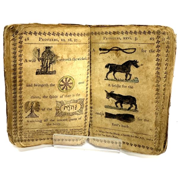 Antique Miniature Rebus 'Hieroglyphic Bible'