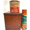 Image 3 : Vintage Pretzel Advertising Snack Tins