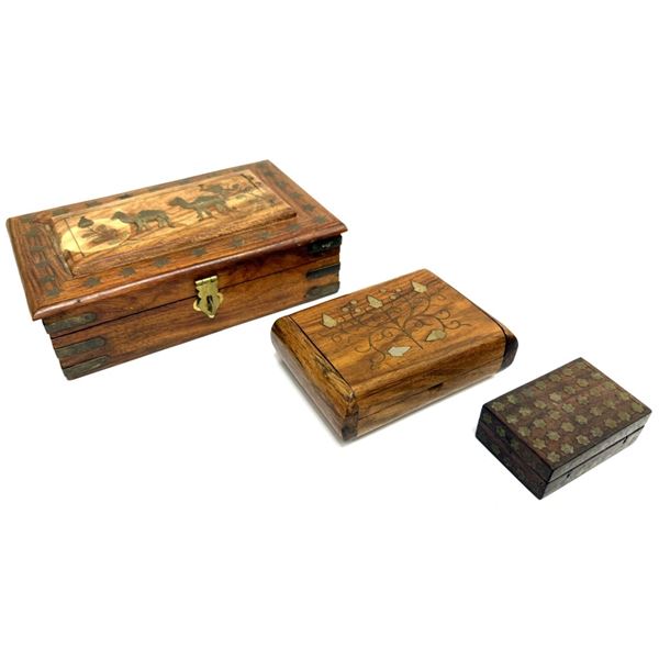 Handmade Indian Rosewood Boxes