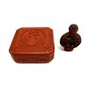 Image 3 : Chinese Red Cinnabar Snuff Bottle & Box