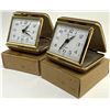 Image 3 : Pair of Vintage Hamilton Travel Alarm Clocks