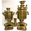 Image 1 : Early 20th C. Imperial Russian Brass Samovars