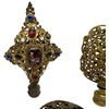 Image 2 : Art Deco Czecho-Slovakian Brass Lamp Finials
