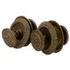 Image 2 : Antique Spanish Cast Brass Blossom Doorknobs
