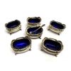 Image 1 : William Adams Cobalt Silver-Plated Salt Cellars