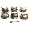 Image 3 : William Adams Cobalt Silver-Plated Salt Cellars