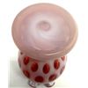 Image 4 : Fenton Cranberry Opalescent Coin Dot Glass Vase