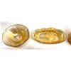 Image 3 : Carnival Glass Marigold Candy Dishes & Creamer