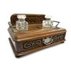 Image 2 : Victorian Oak Desk Inkstand