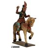 Image 1 : Large Polychrome Folk Art Carved Santos on Horse