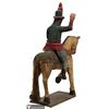 Image 4 : Large Polychrome Folk Art Carved Santos on Horse