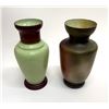 Image 4 : Hand-Painted French Art Nouveau Ceramic Vases