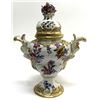 Image 1 : Antique European Porcelain Potpurri Floral Vase