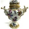Image 3 : Antique European Porcelain Potpurri Floral Vase