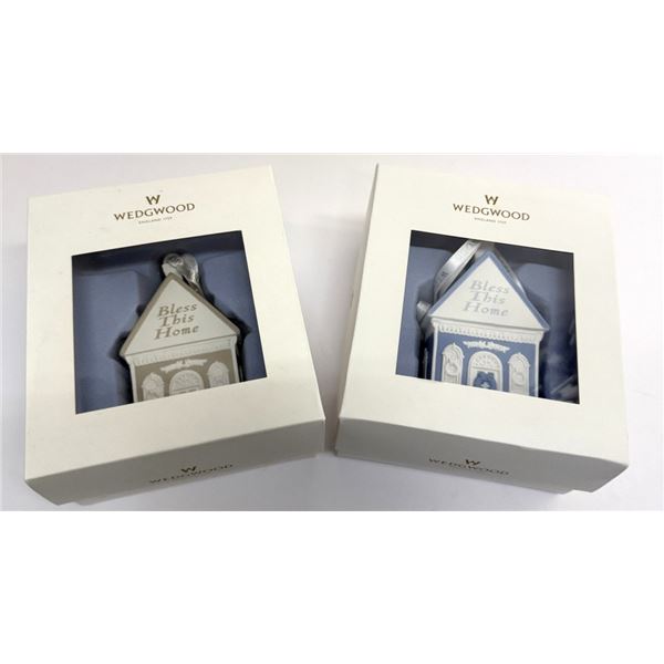 Wedgwood "Bless This Home" Christmas Ornaments