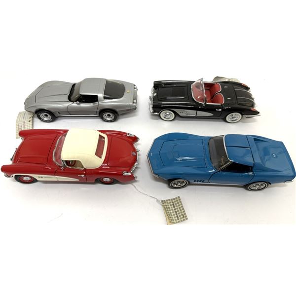 Franklin Mint & Ertl Corvette Diecast Model Cars