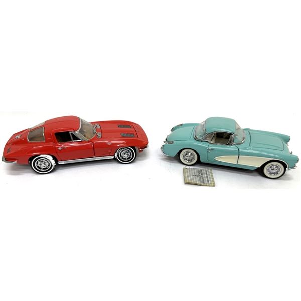 Franklin Mint 1:24 Corvette Diecast Car Models