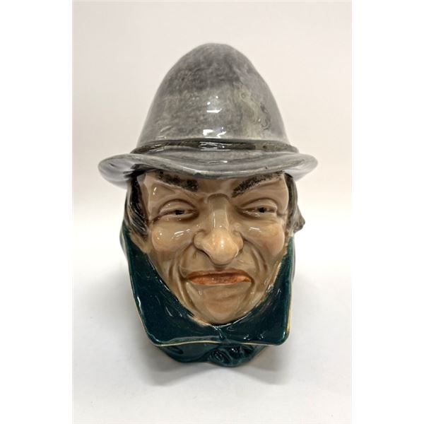Antique Detective Figural Majolica Humidor