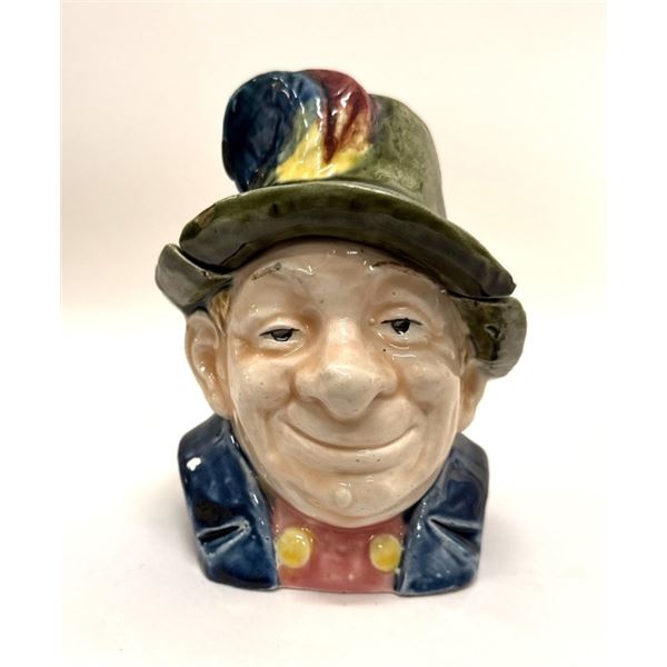 Antique Jovial Man Figural Tobacco Jar