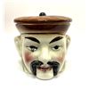Image 1 : Antique Asian Figural Majolica Tobacco Jar
