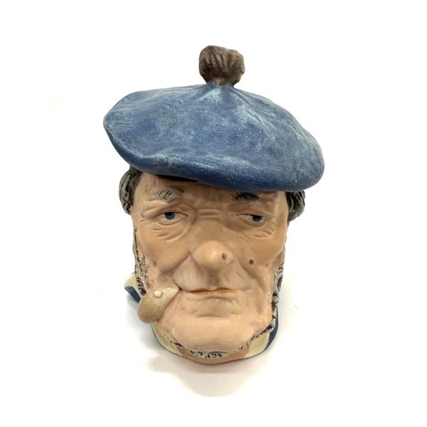 Antique LPW Scottish Man Figural Tobacco Jar