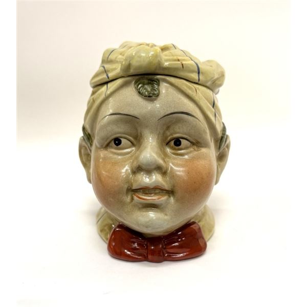Antique Majolica Tobacco Jar
