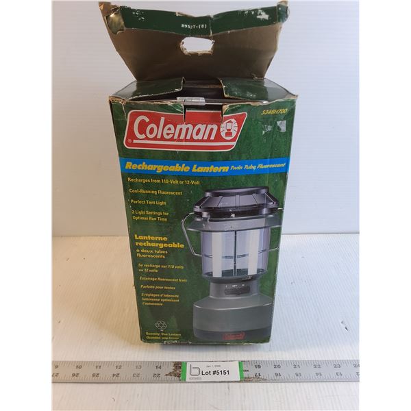 Coleman Rechargeable Lantern-Working