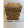 Image 1 : Hand Woven Storage Basket-12"x12"x12"