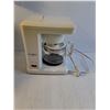 Image 4 : Plastic TV Tray and 4 Cup Coffee Maker-did not power on) as is