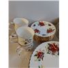Image 5 : Royal Albert Poinsettia  China- 49 Pieces as pictured - Pick Up Preferred