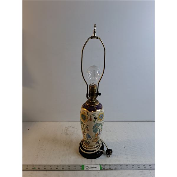 Pottery Table Lamp-Working-Caution Old Plug - PICK UP