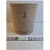 Image 1 : 1 Gallon Medalta Crock-has crack - PICK UP